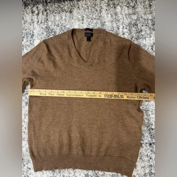 J.Crew Women’s Italian Merino Wool Sweater – Size L – Tollegno 1900 – Brown - Picture 4 of 8